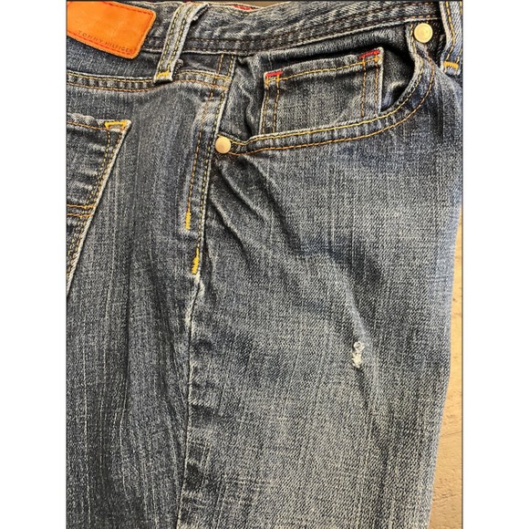 Tommy Hilfiger Boot Cut Distressed Jeans - Sz 6 - Picture 7 of 9